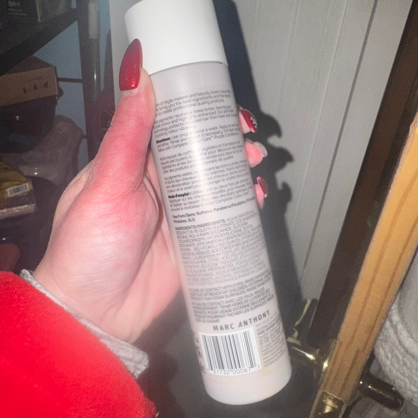Color care purple shampoo