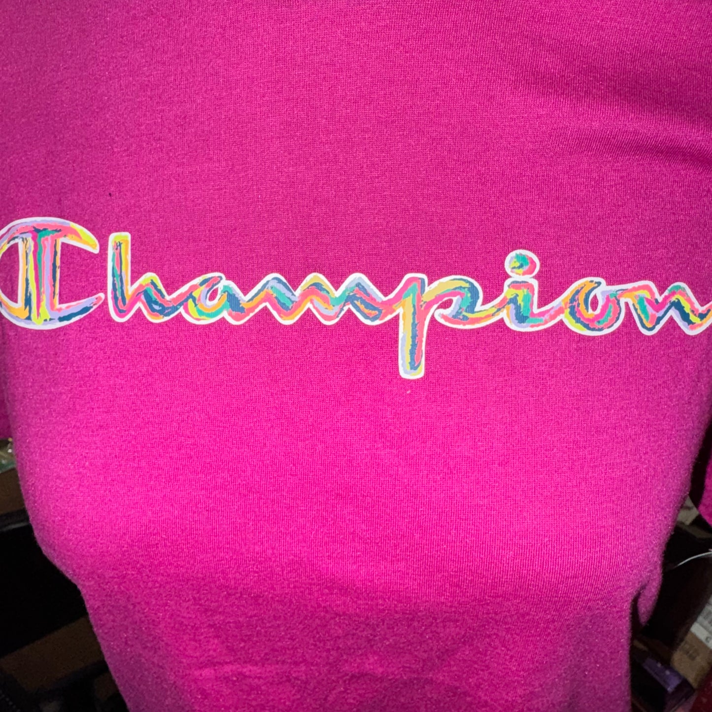 Champion graffiti logo tee