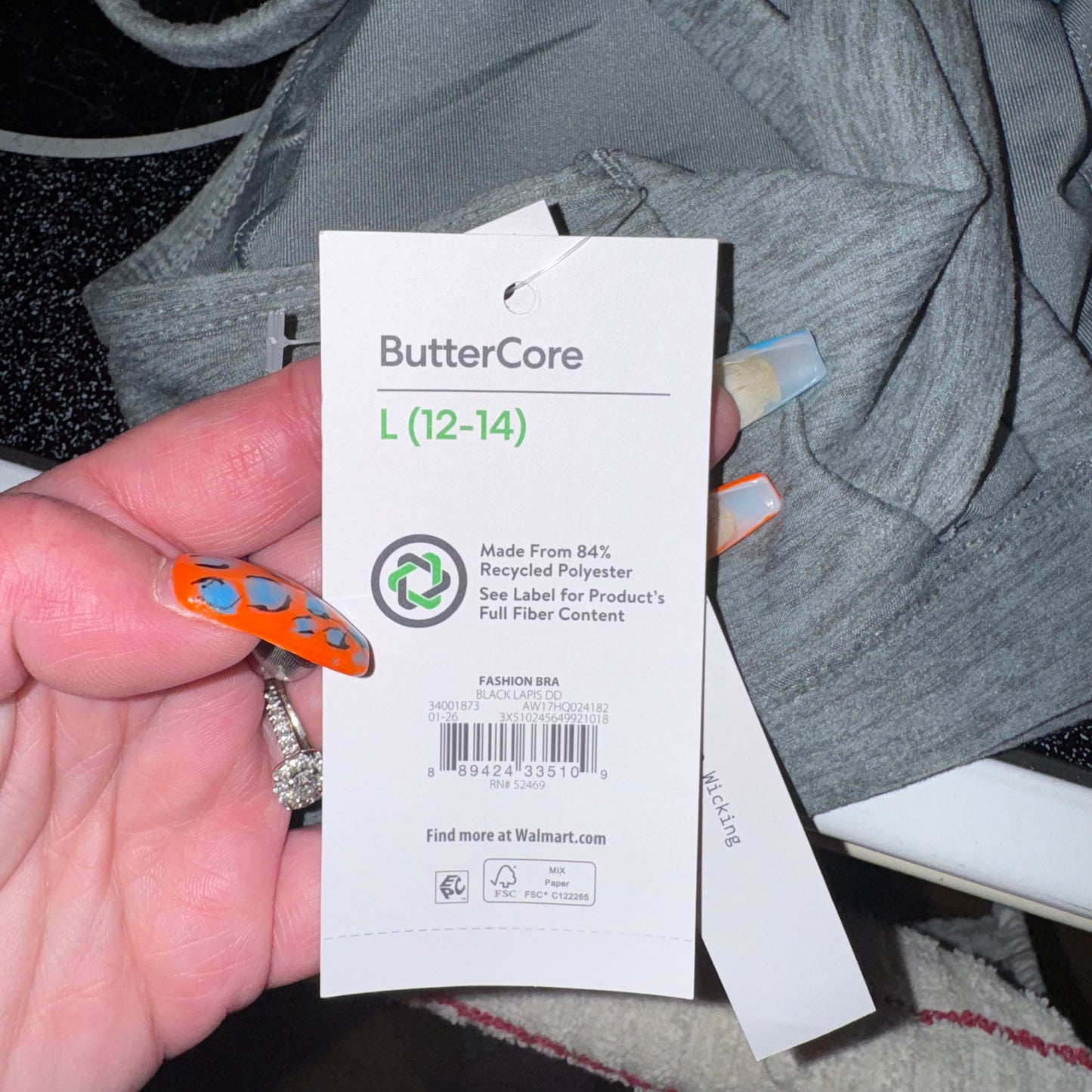 Butter core twist sports bra