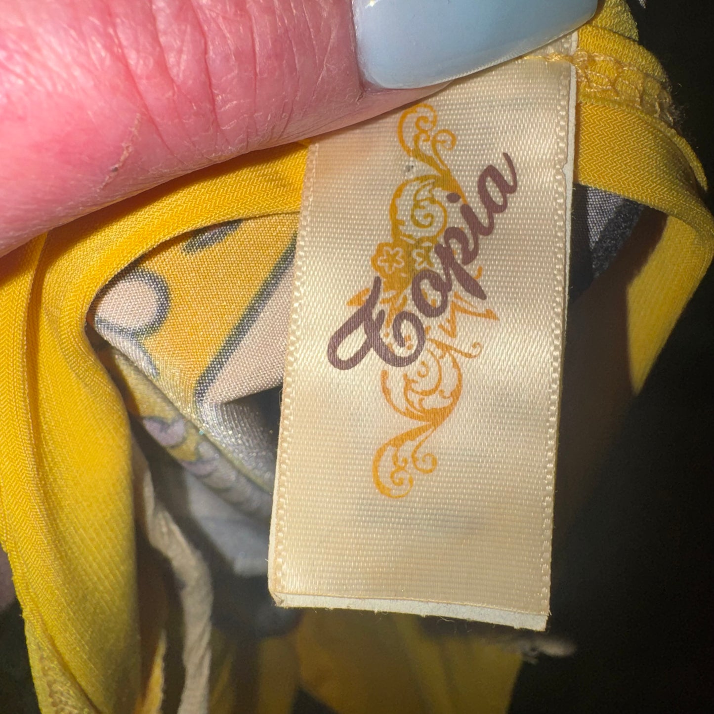 Vintage handkerchief hem top