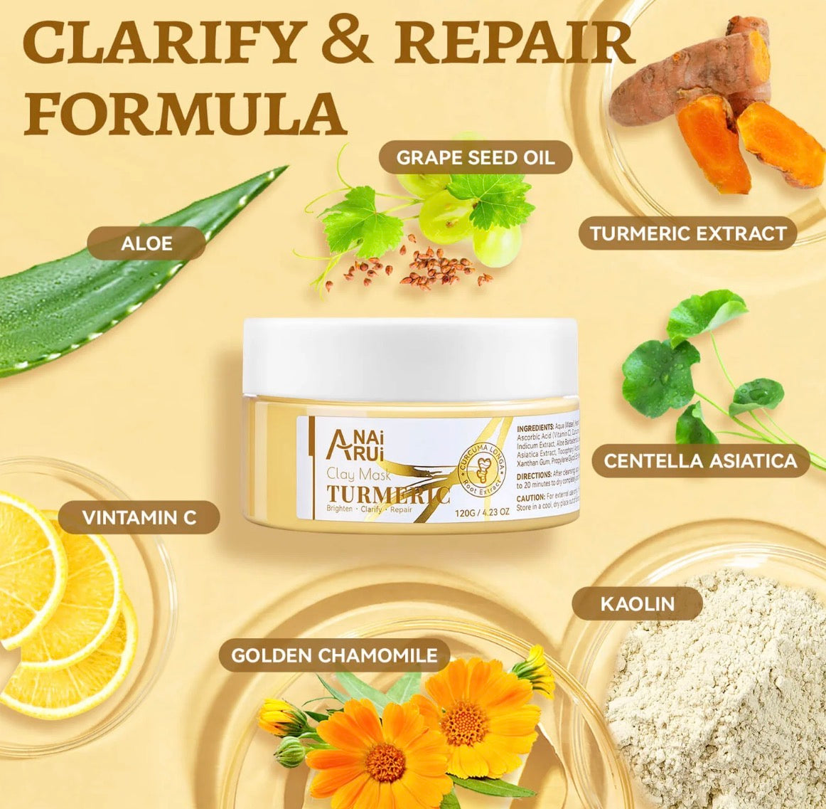 Turmeric clay mask