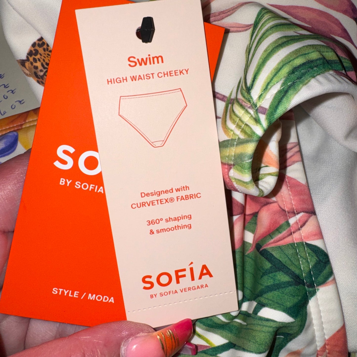 Exotic jungle cheeky high waist bikini bottoms