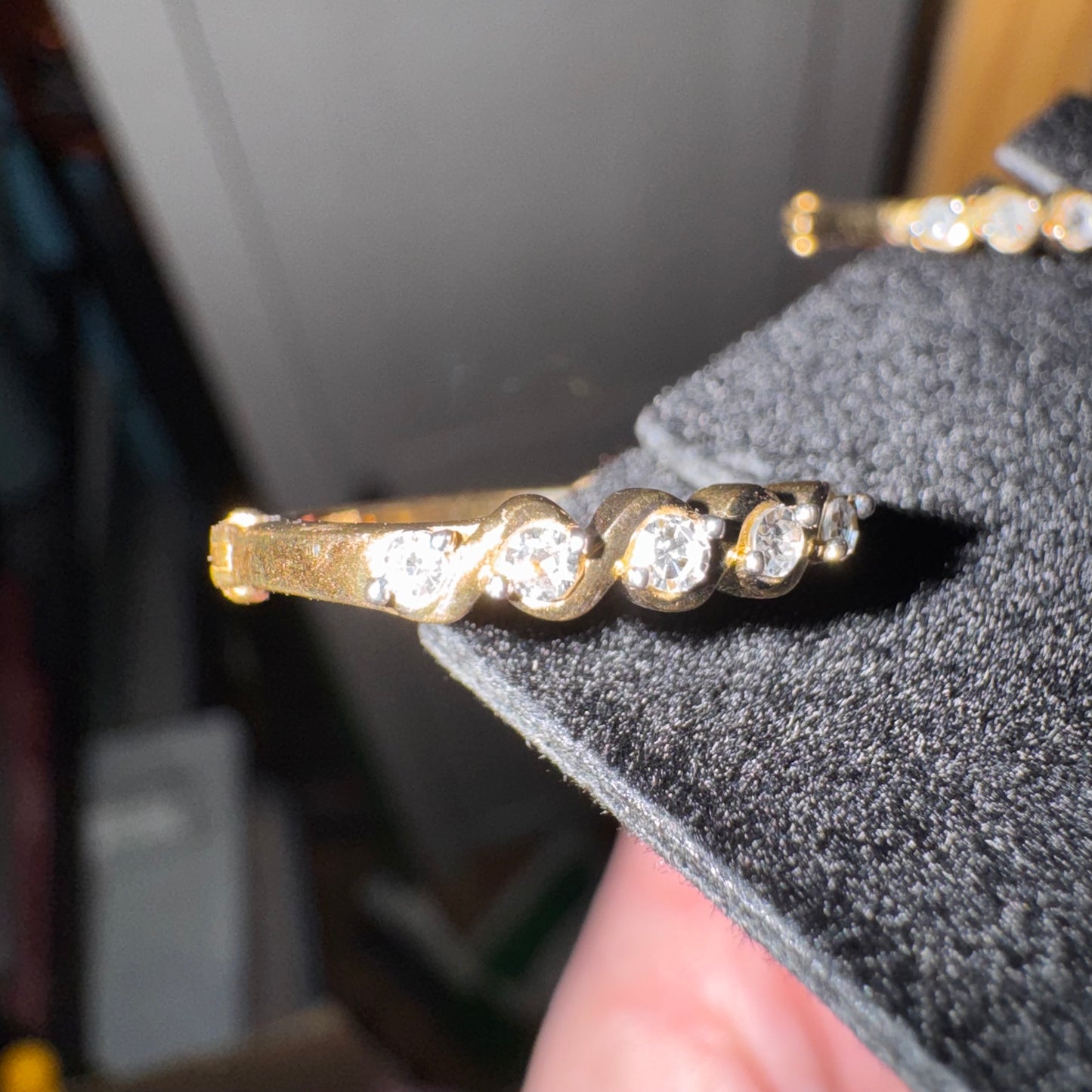 Lab grown diamond hoop earrings