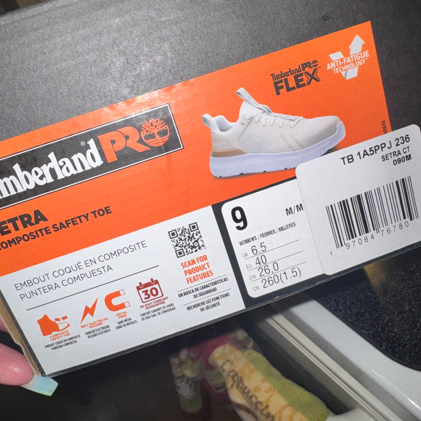 Setra composite toe work sneakers