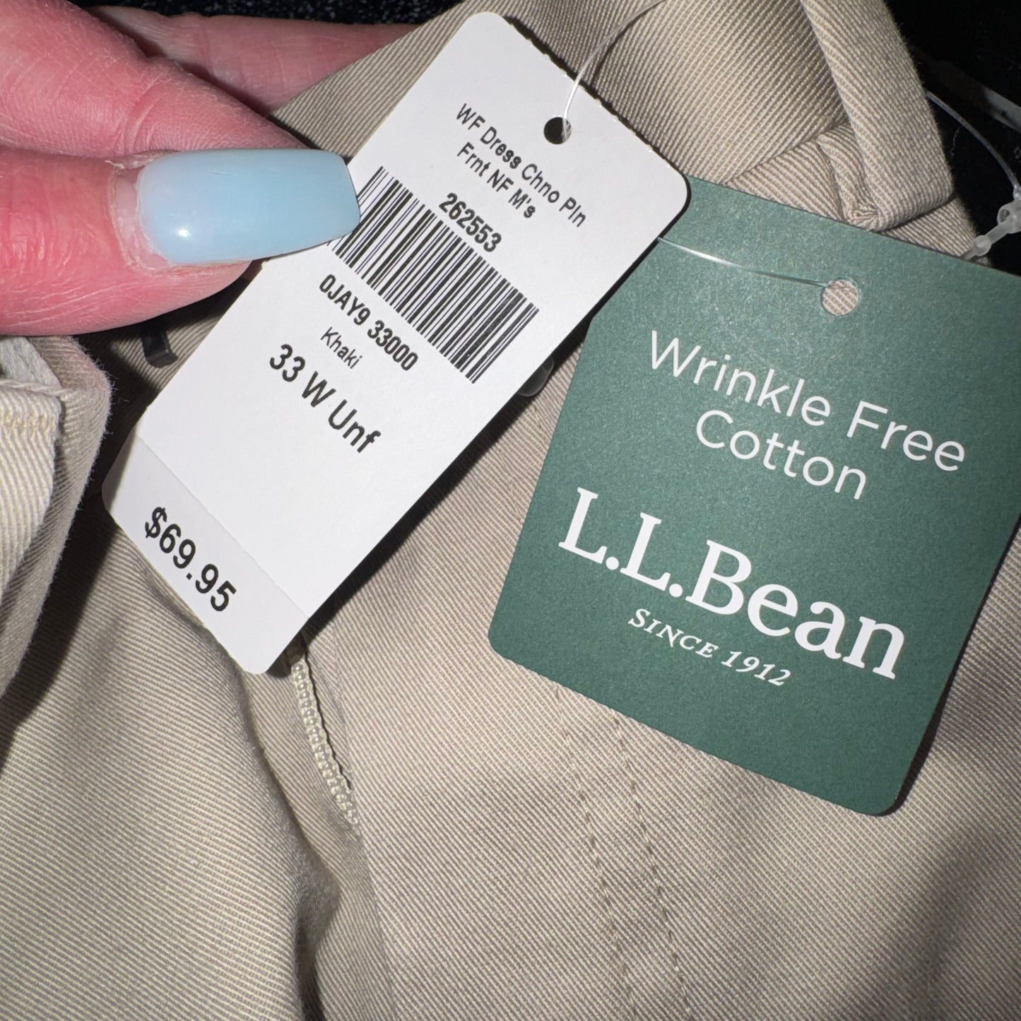 Wrinkle free chinos