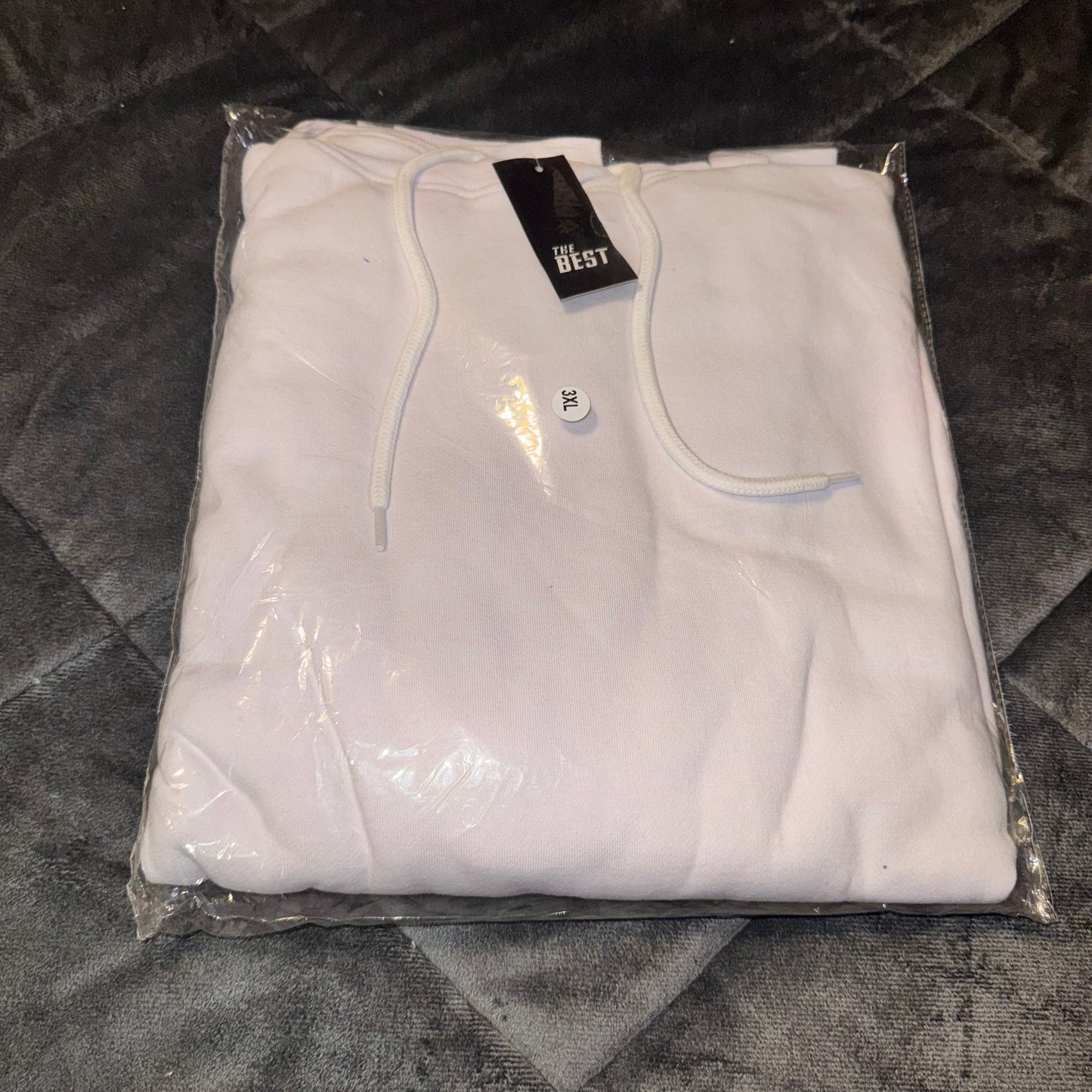 Men’s white hoodie