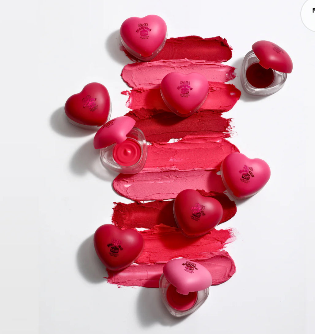 Soft hearted lip & cheek mousse bundle of 3