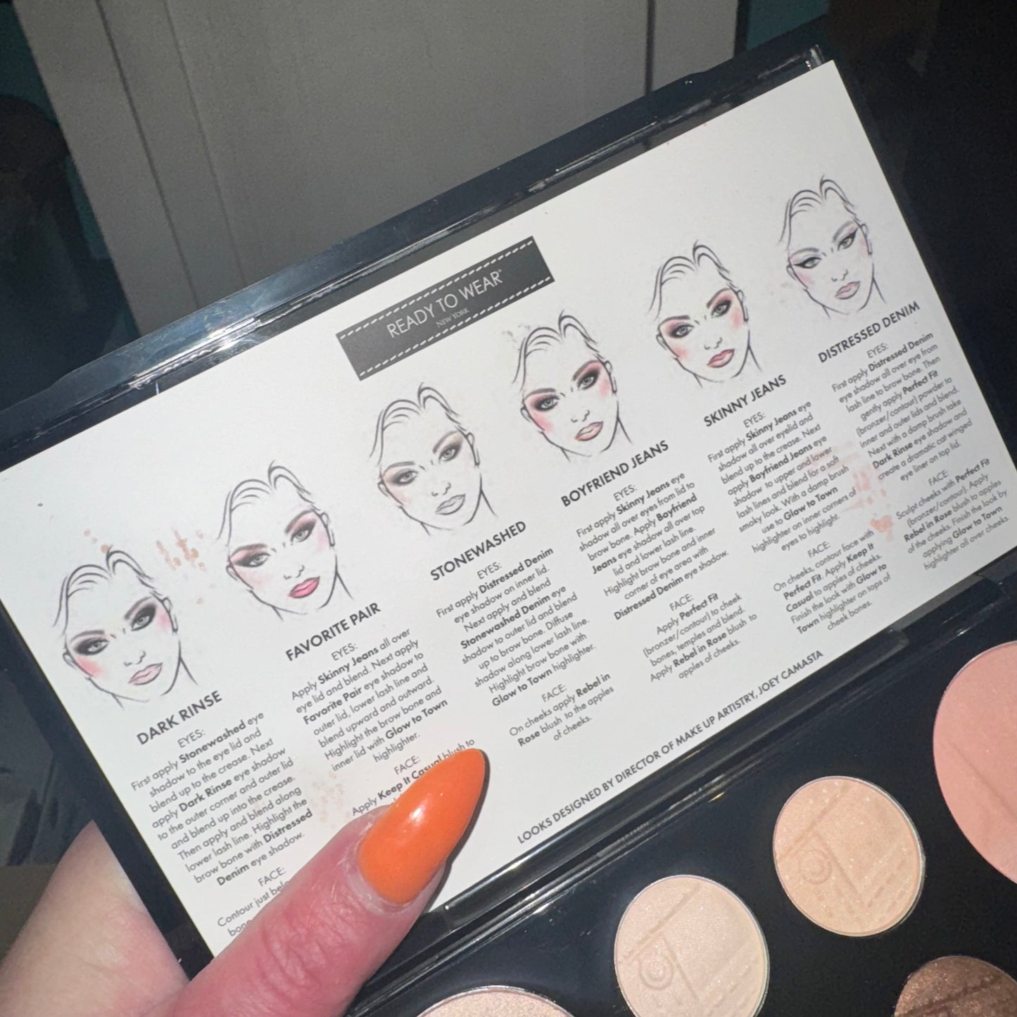 Denim wear collection palette