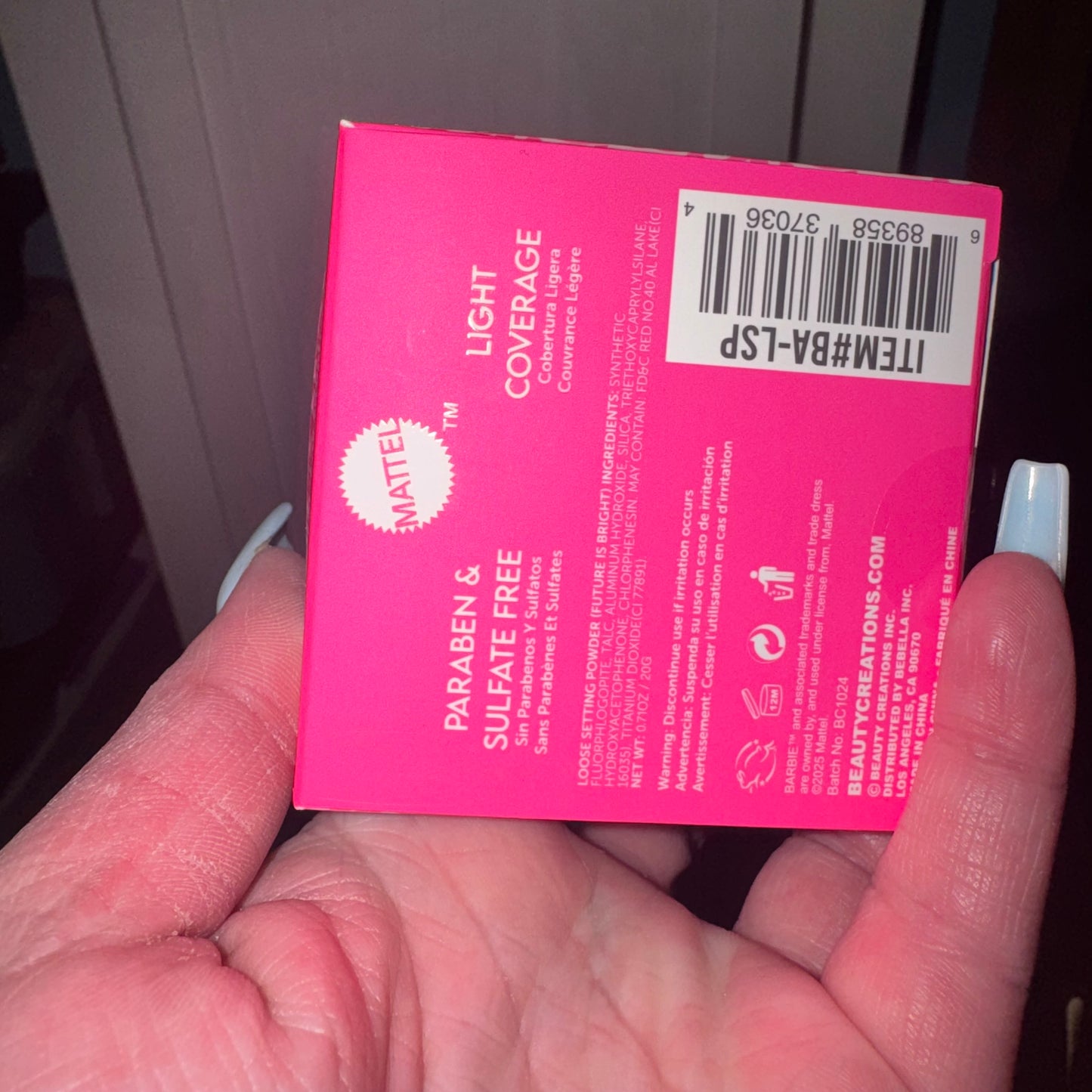 Barbie loose setting powder