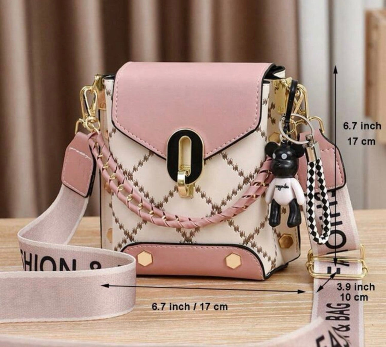Color block mini crossbody