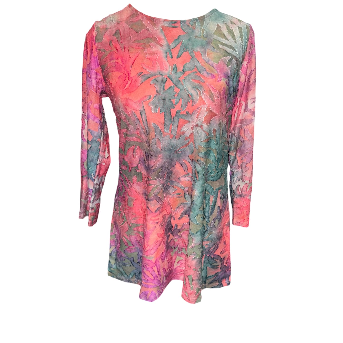 Tie dye burnout tunic