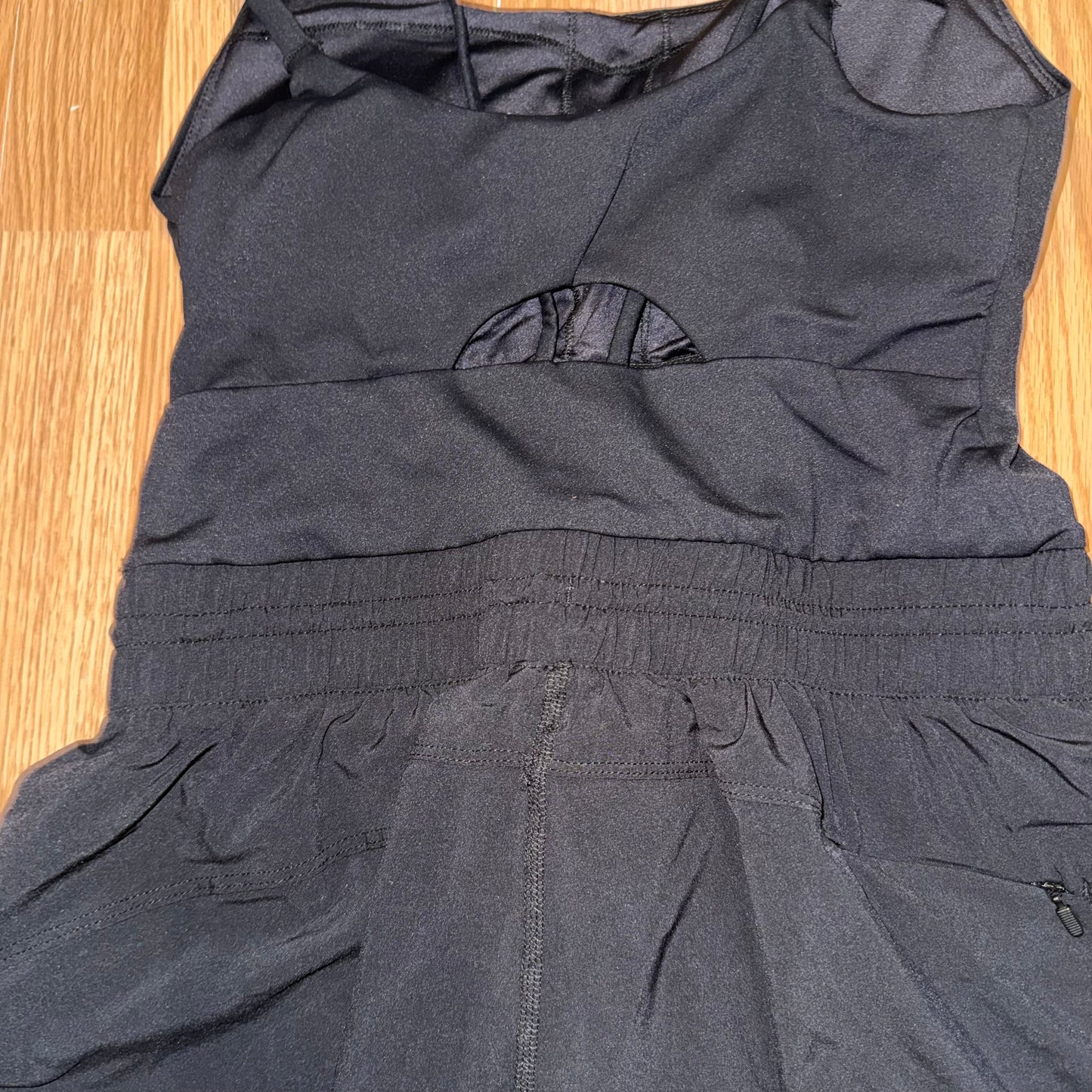 Cinch waist romper