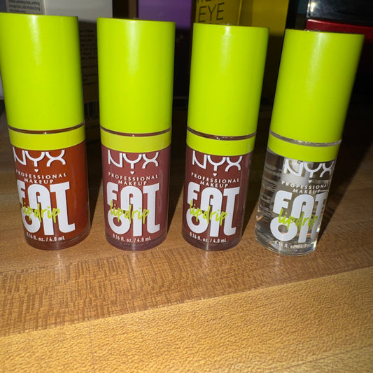Nyx fat oil lip drip- bundle of 4