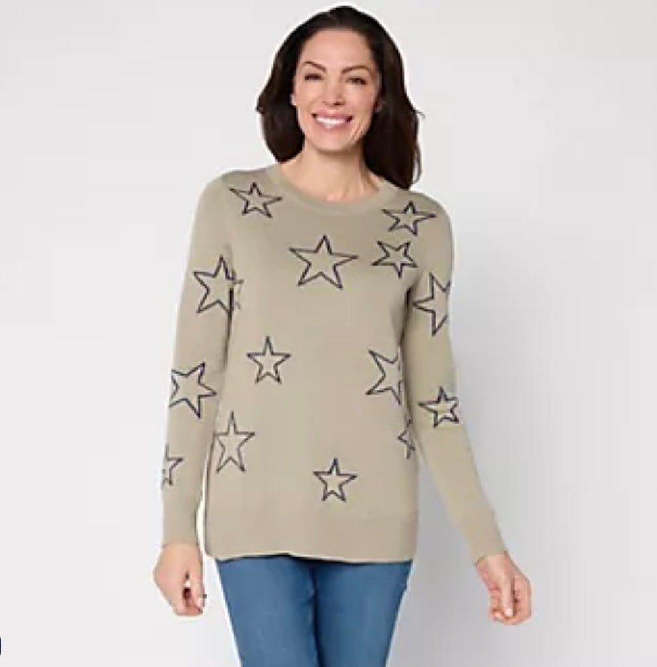 Sketchy shining star sweater