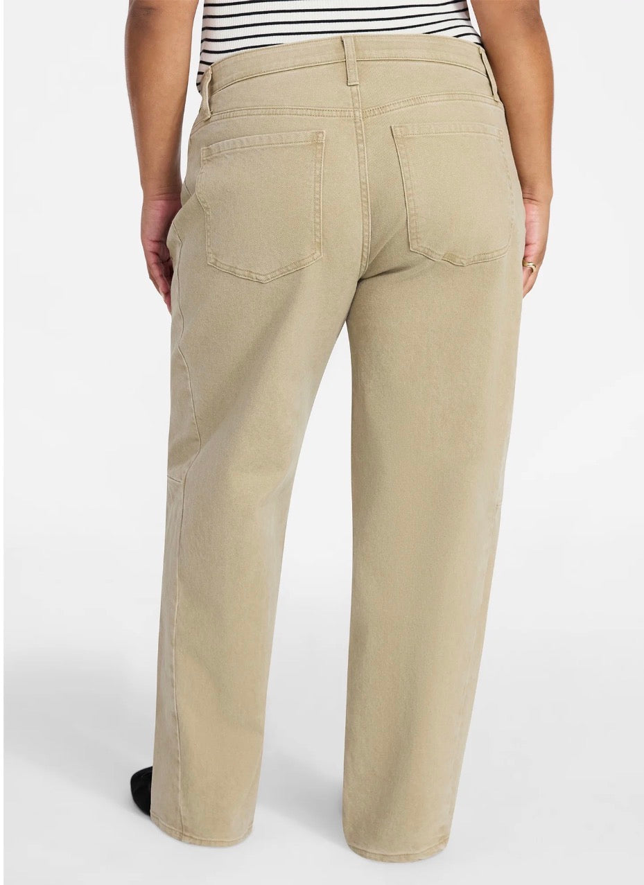 High rise barrel jeans - size 24W