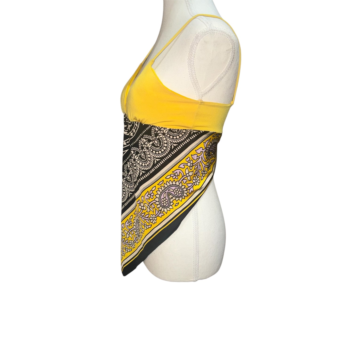 Vintage handkerchief hem top