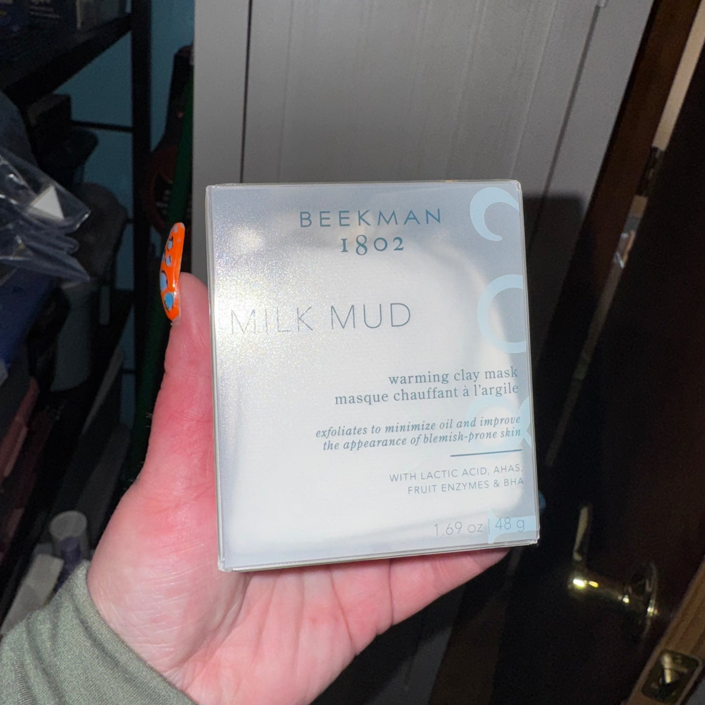 Milk mud mask
