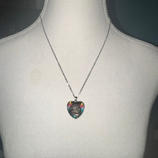 Heart memorial necklace