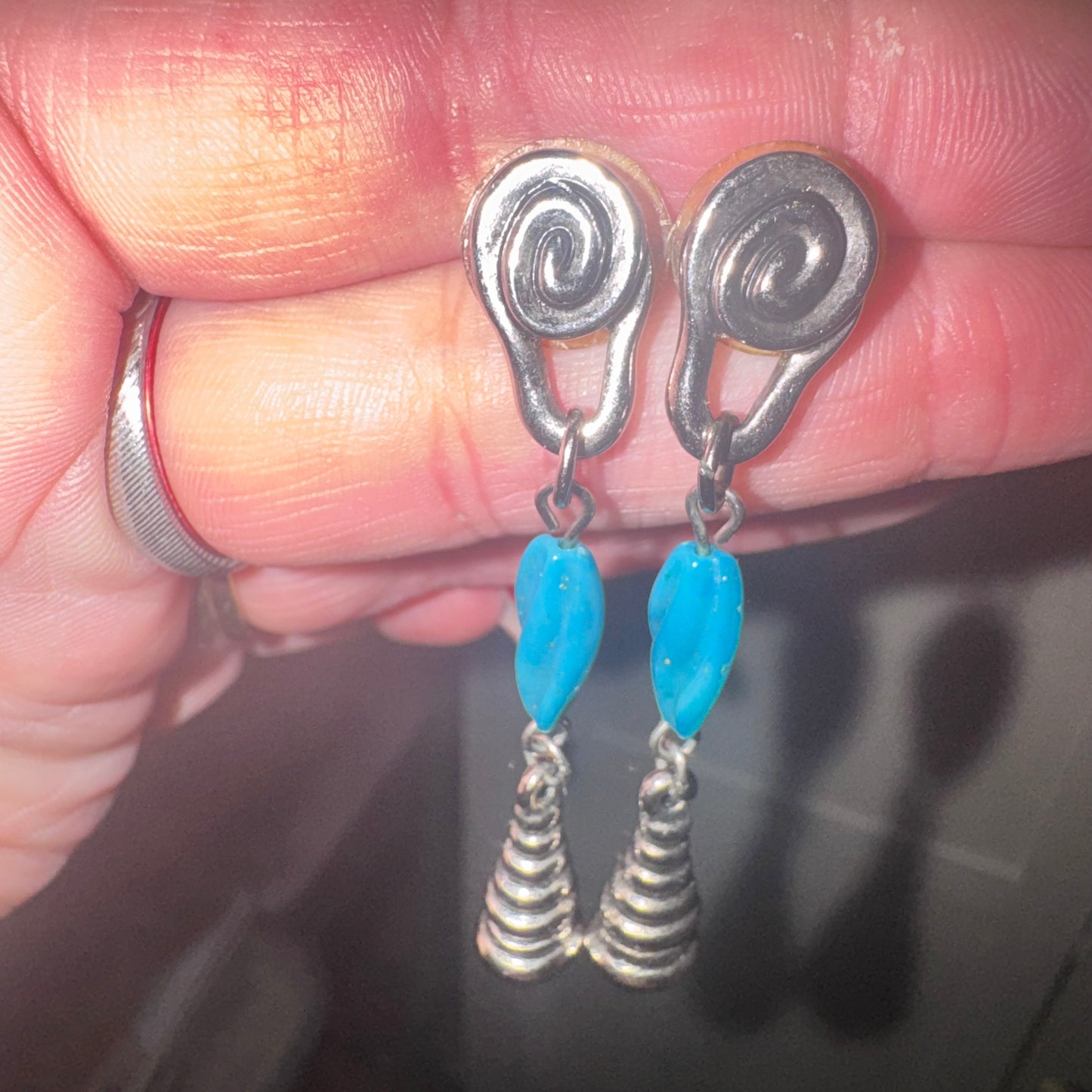 Vintage avon western style dangle earrings