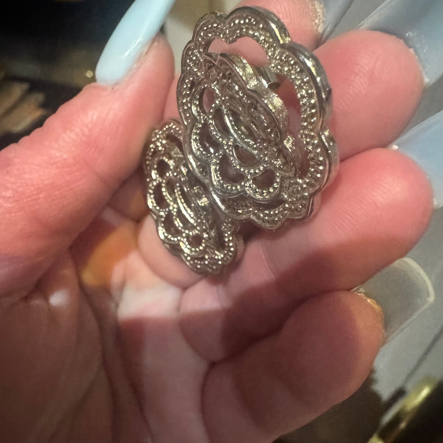 Vintage Avon texture dimension earrings