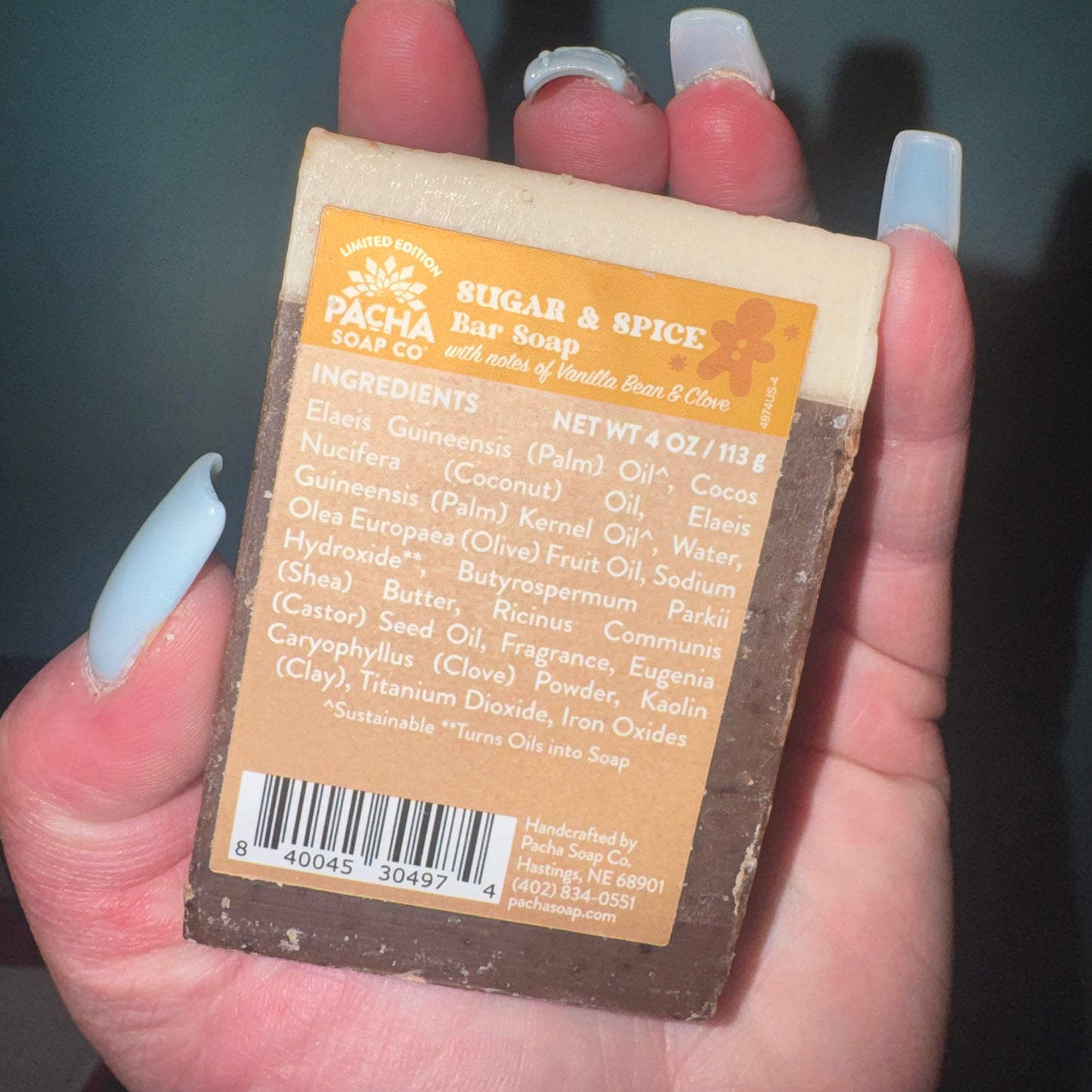 Sugar & spice bar soap