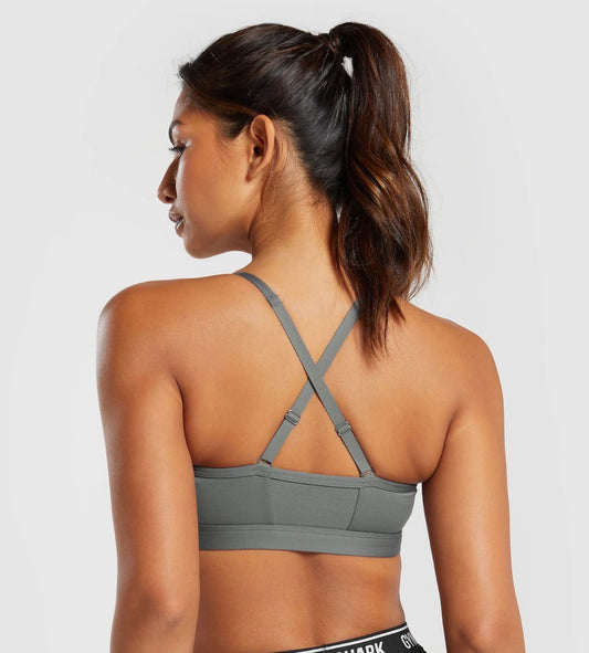 Ruched sports bra