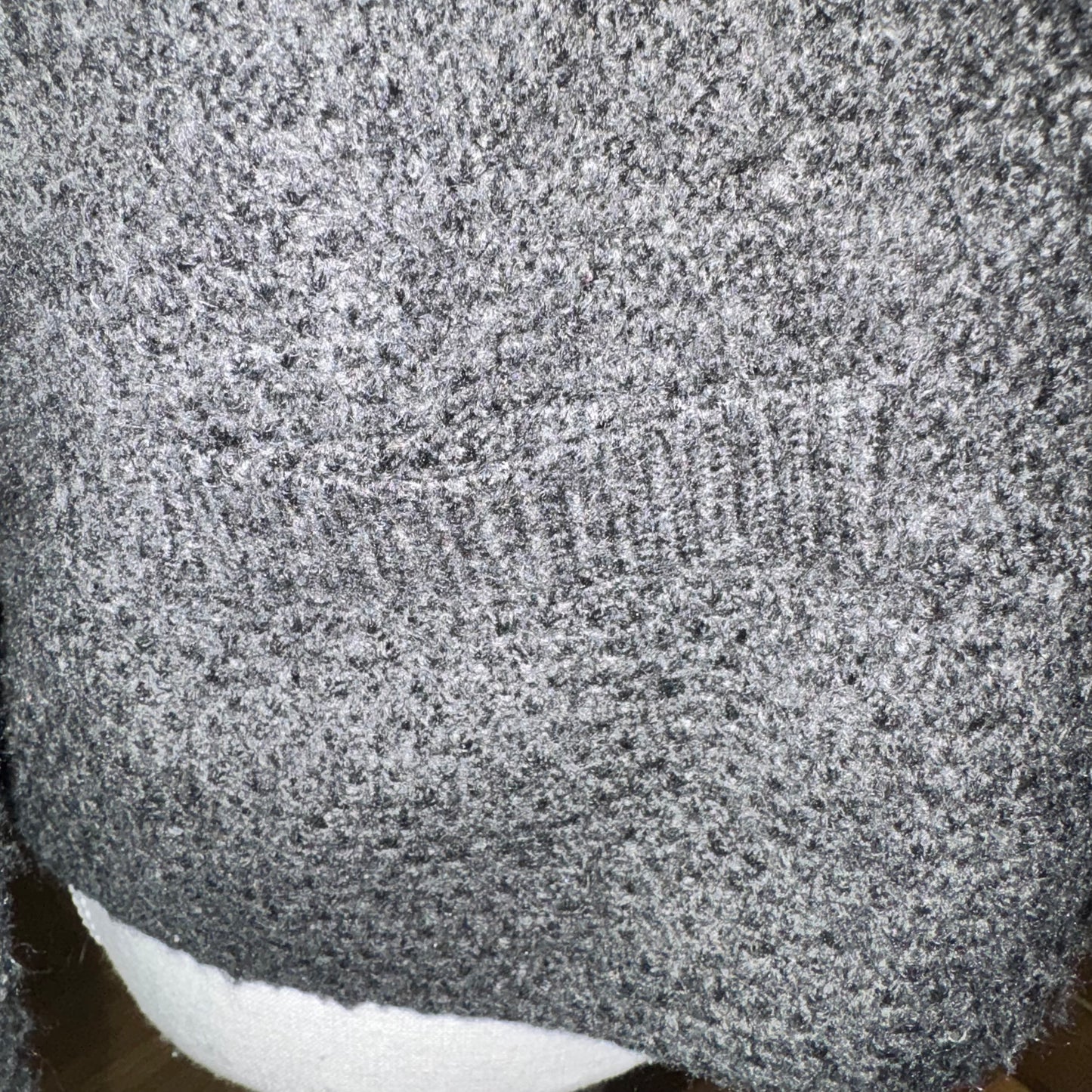 Gray knit acrylic cardigan