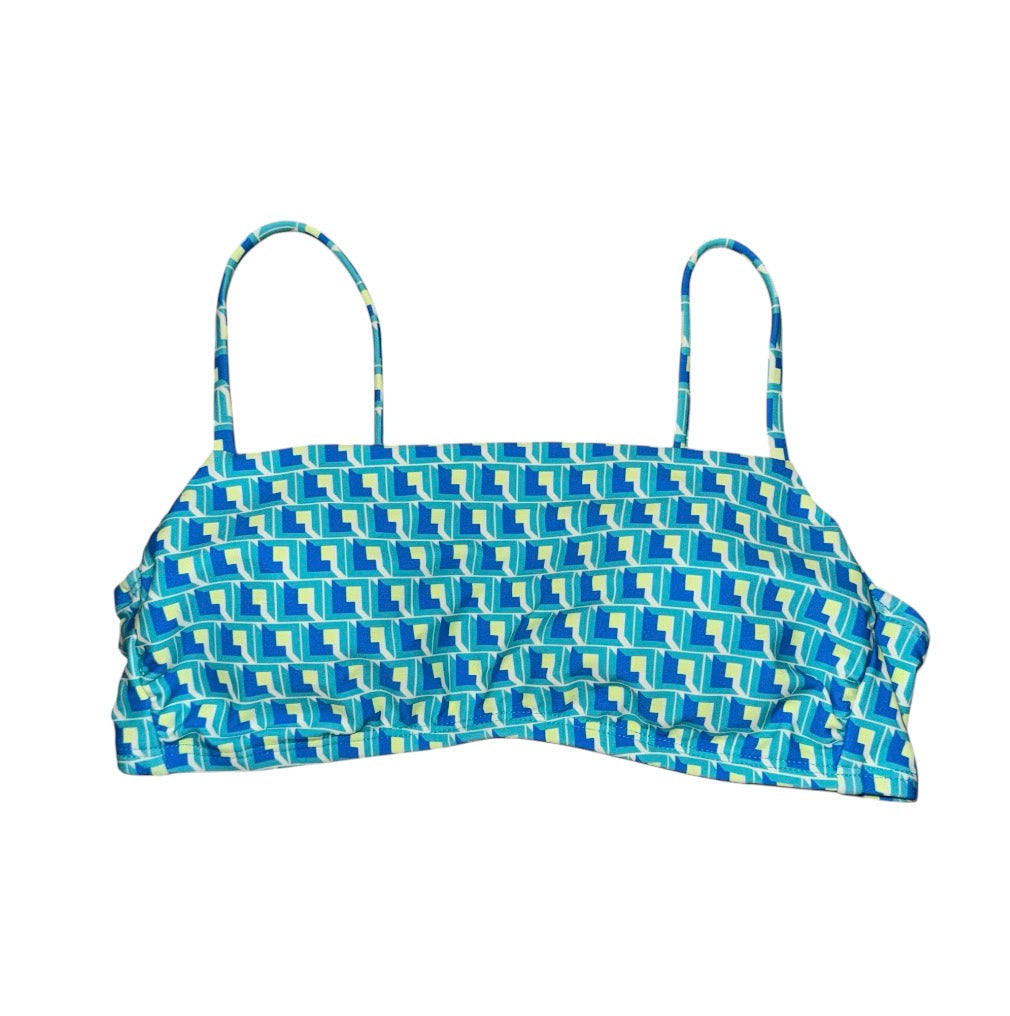 Geo print bralette bikini top