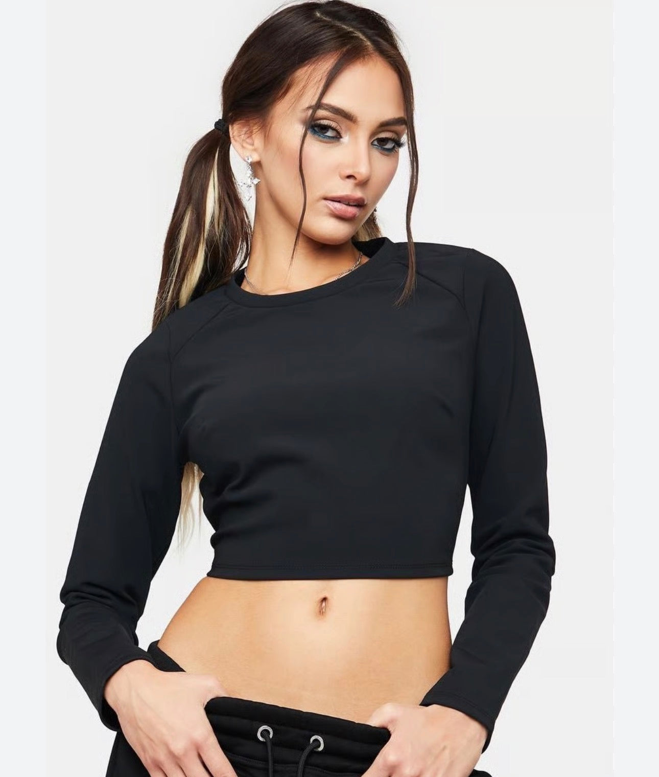 Juicy couture cut out back raglan top