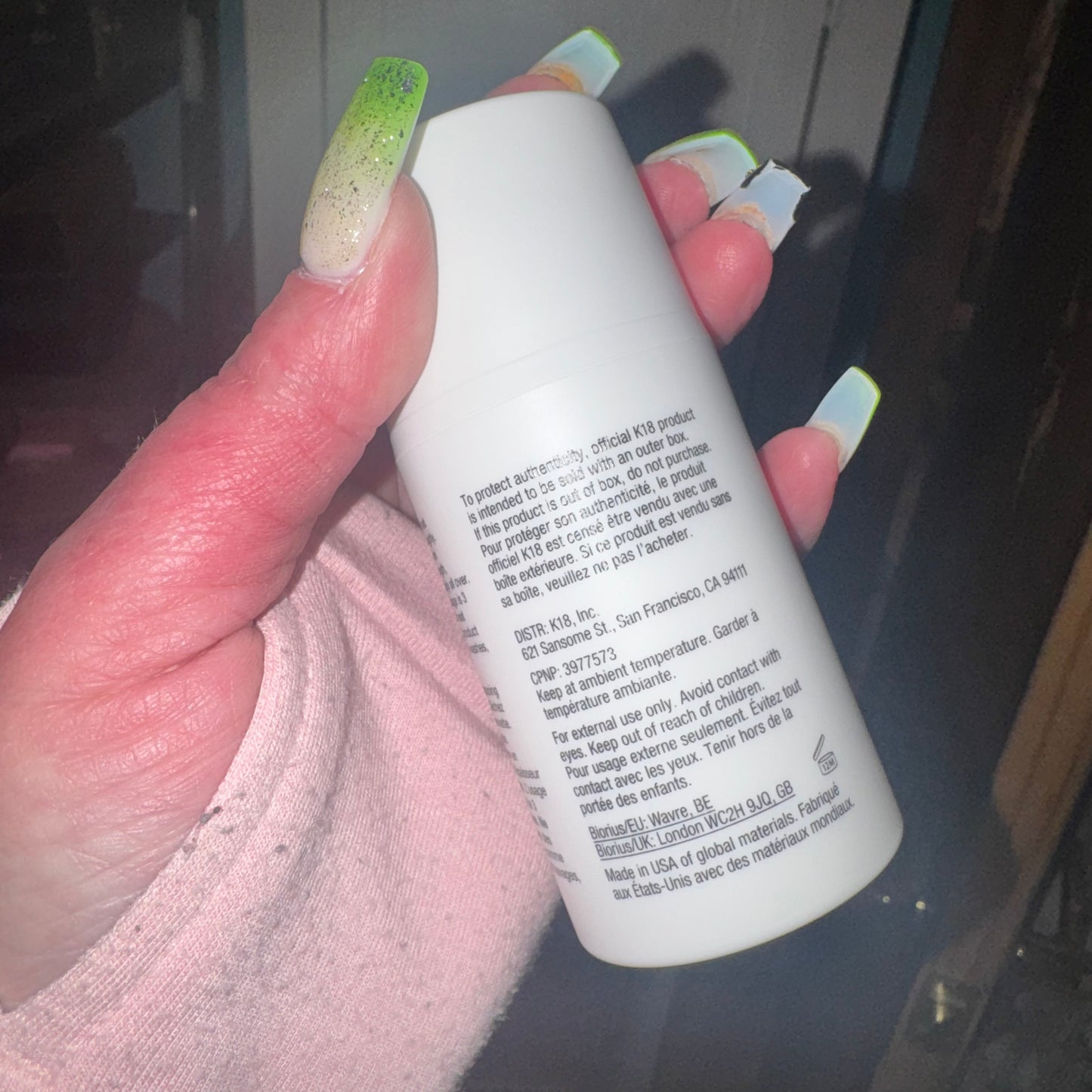 Leave in repair mask