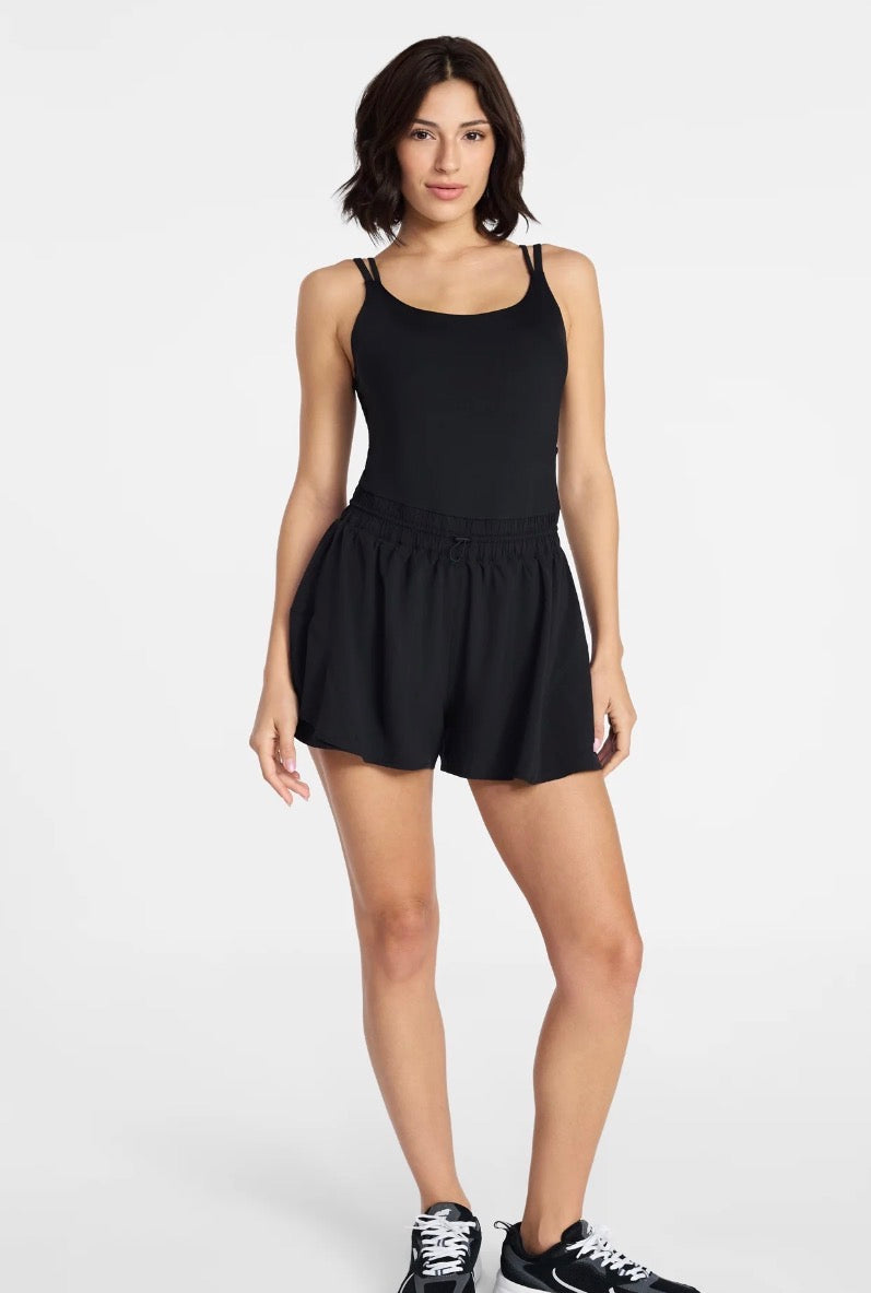 Cinch waist romper