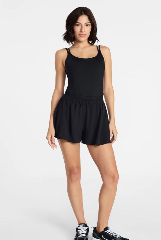 Cinch waist romper