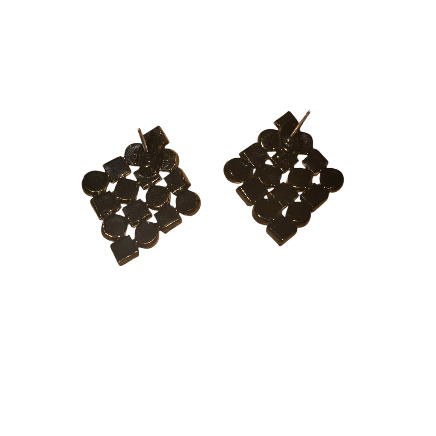 Vintage Avon black & crystal rhinestone earrings