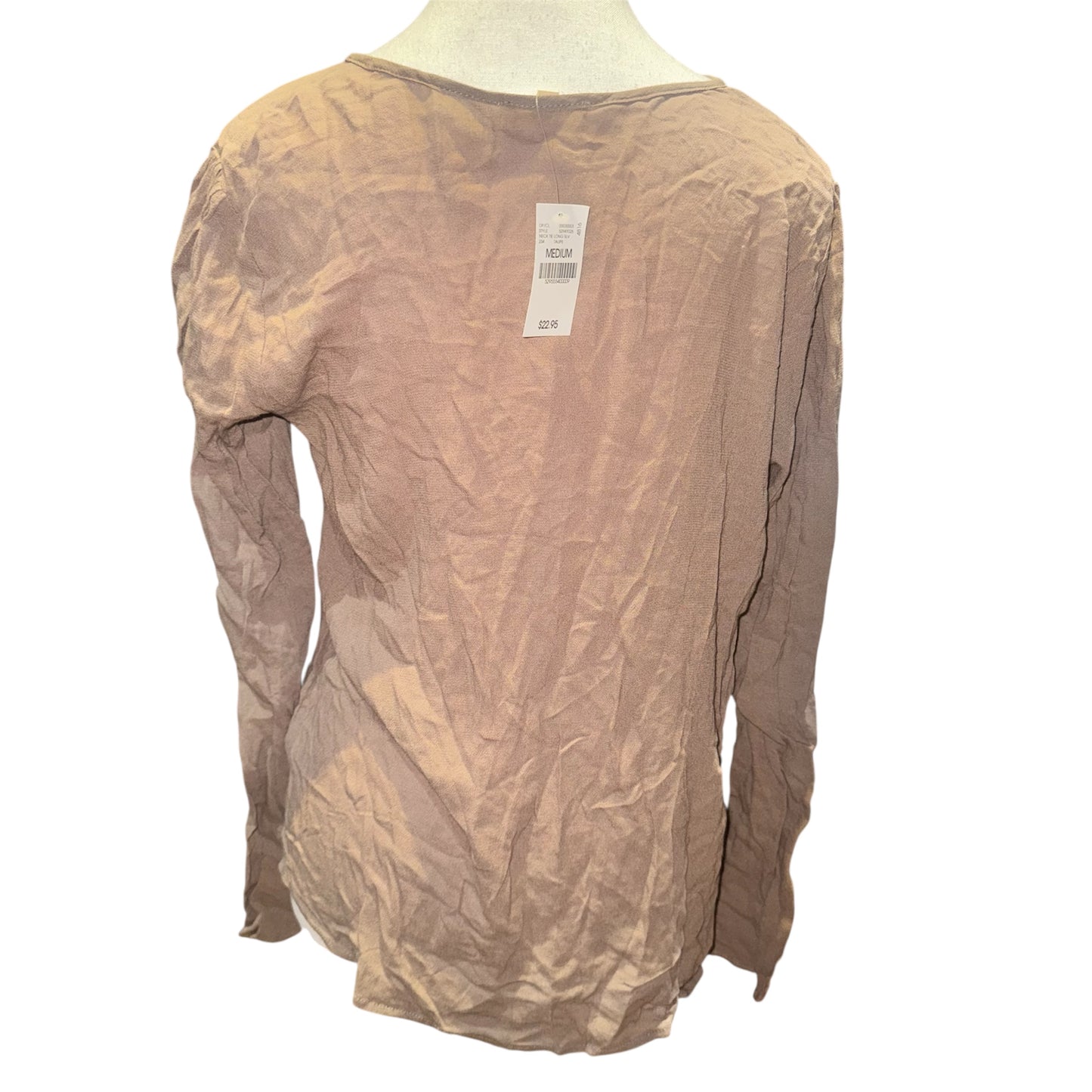 Keyhole front tie blouse