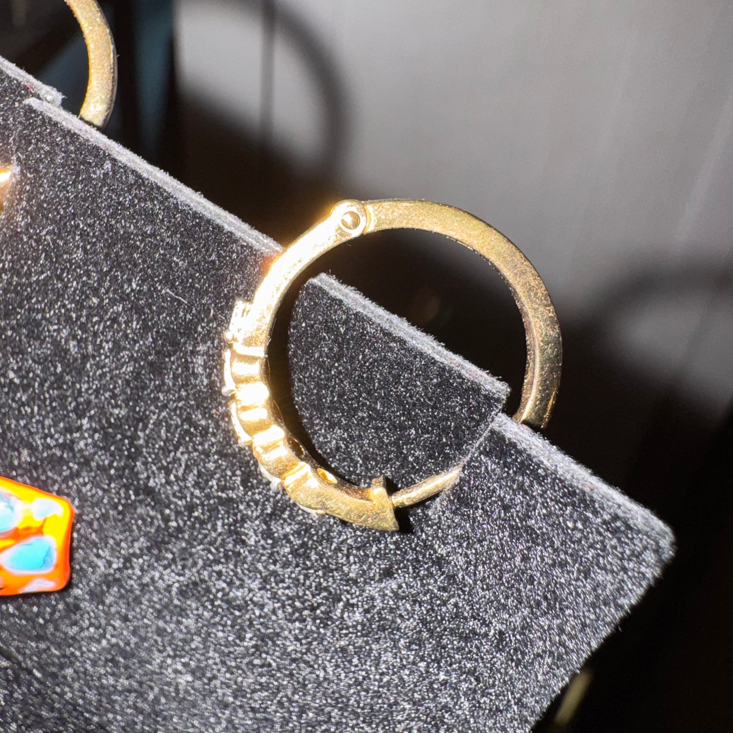 Lab grown diamond hoop earrings