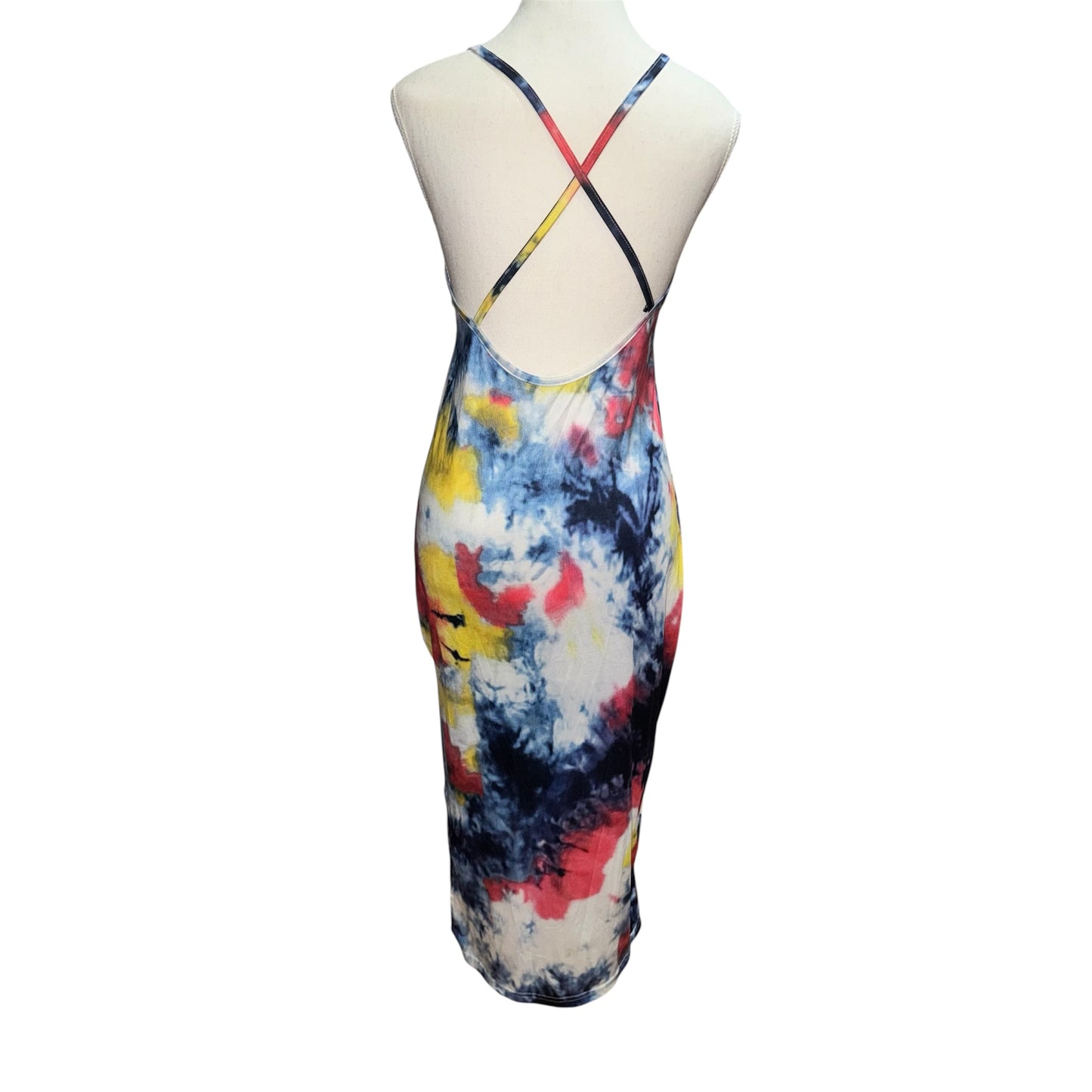 Tie dye maxi dress