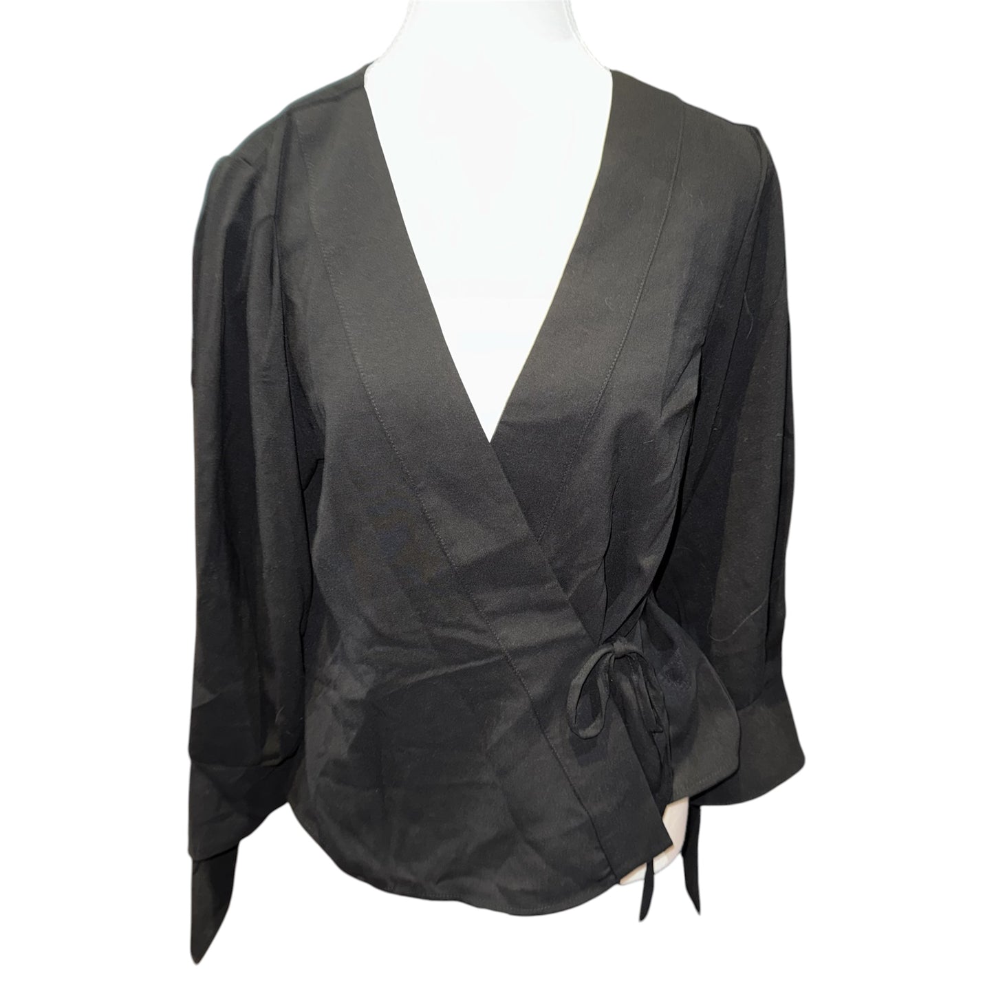 Wilena statement sleeve wrap top