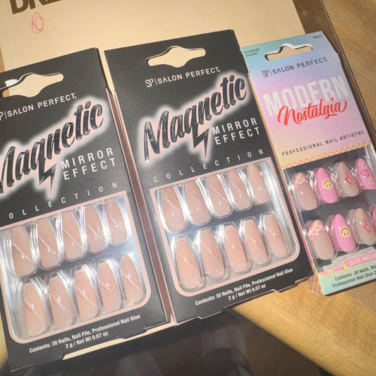 Salon perfect press on nails bundle