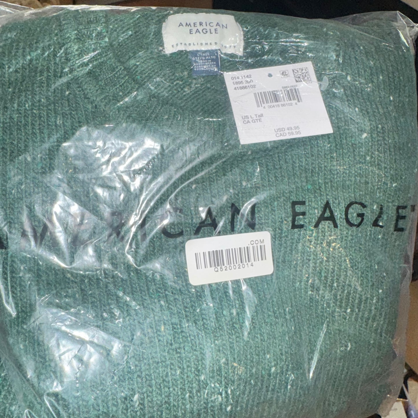 Men’s anerican eagle ribbed crew neck sweater