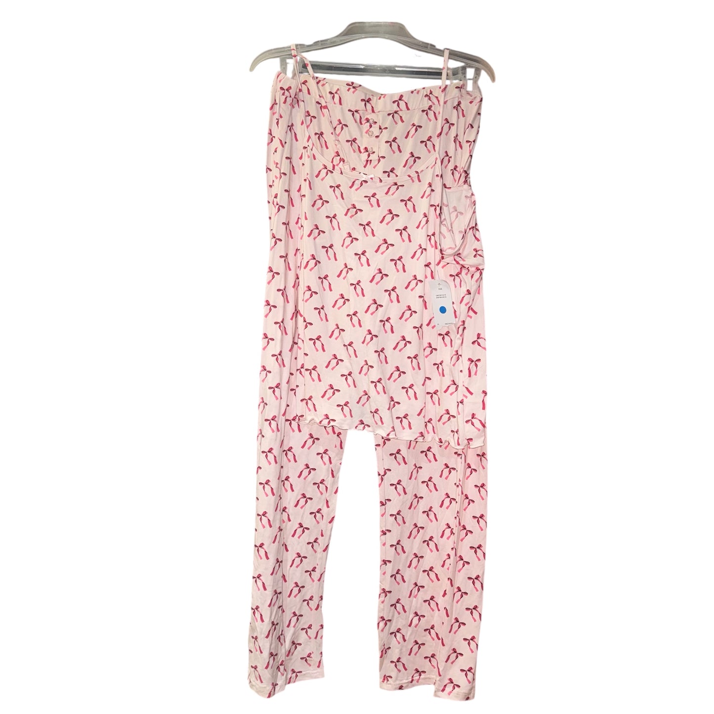 Bow print pajama set