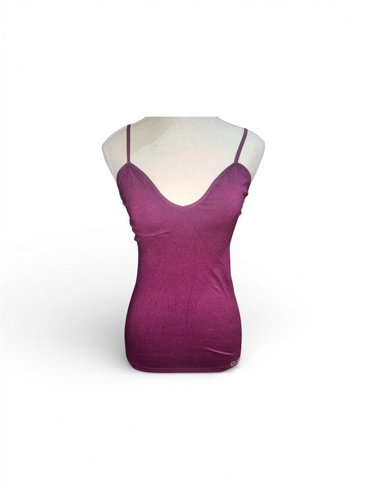 Rhinestone logo cami