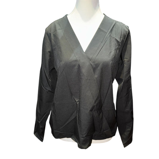 Wrap front blouse