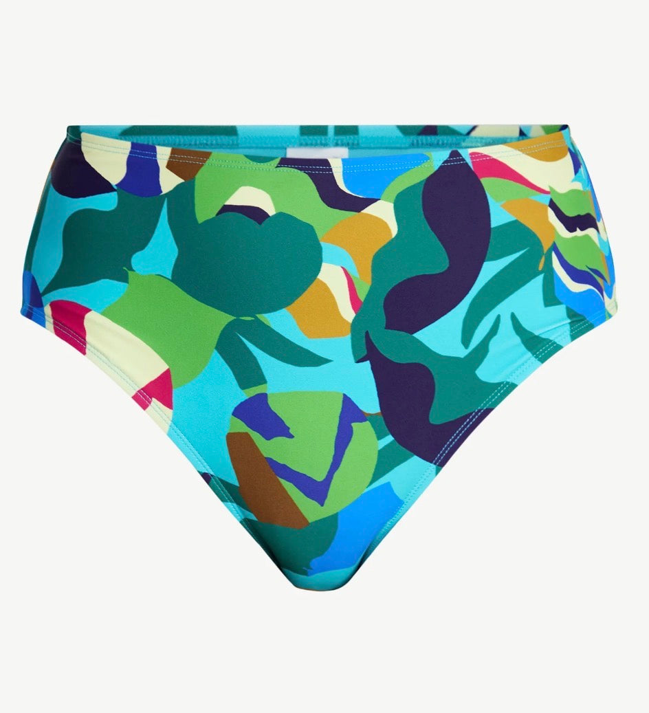 Abstract print bikini bottom