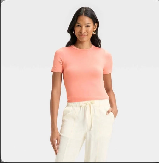 Seamless baby tee, soft & stretchy