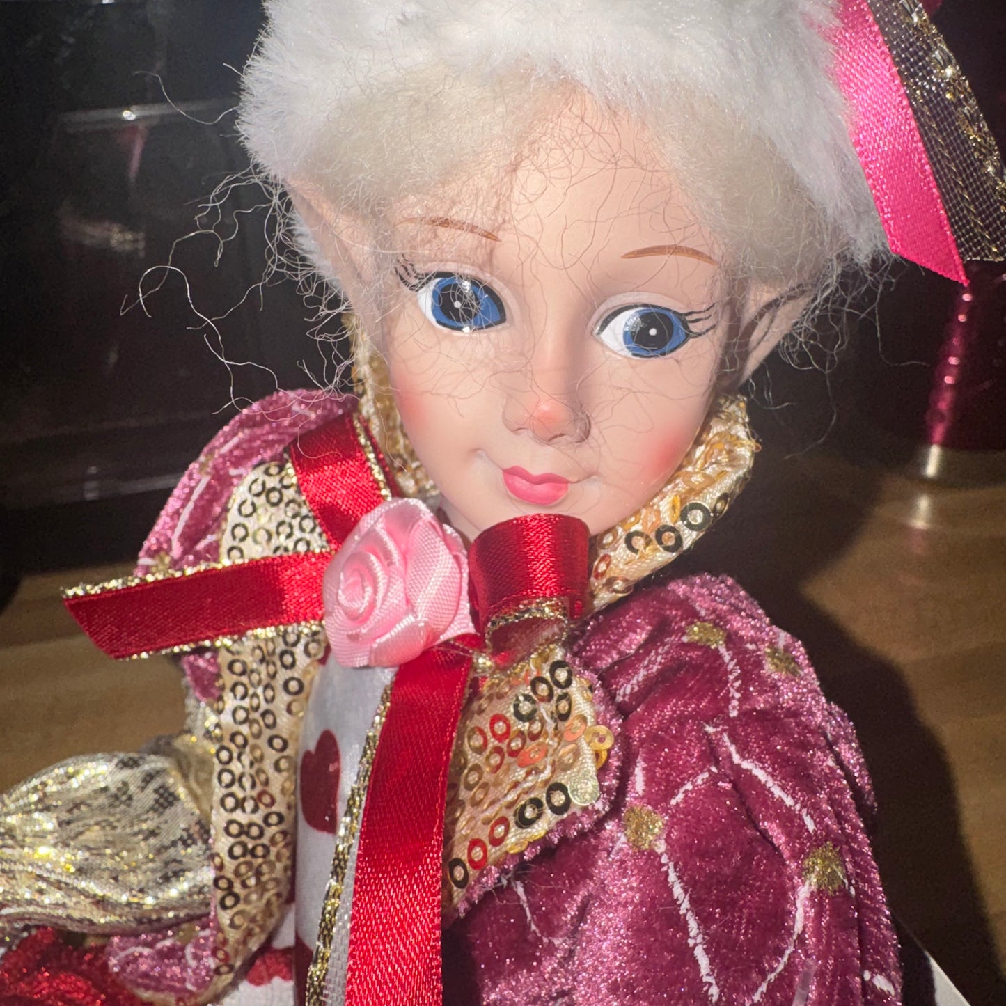 Valentine’s Day elf shelf sitter doll