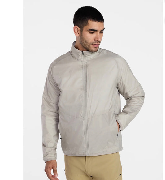 Light insulated nylon zip jacket