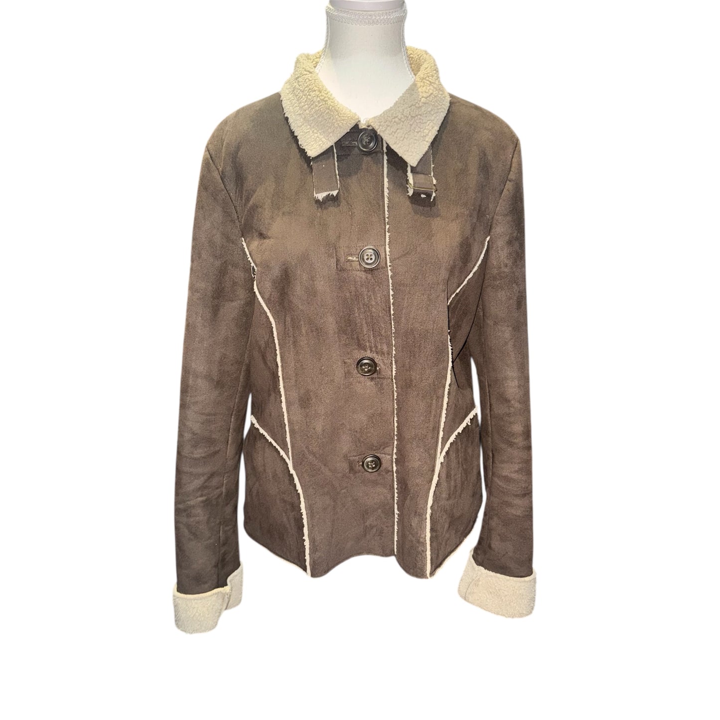 Vintage old navy faux shearling jacket