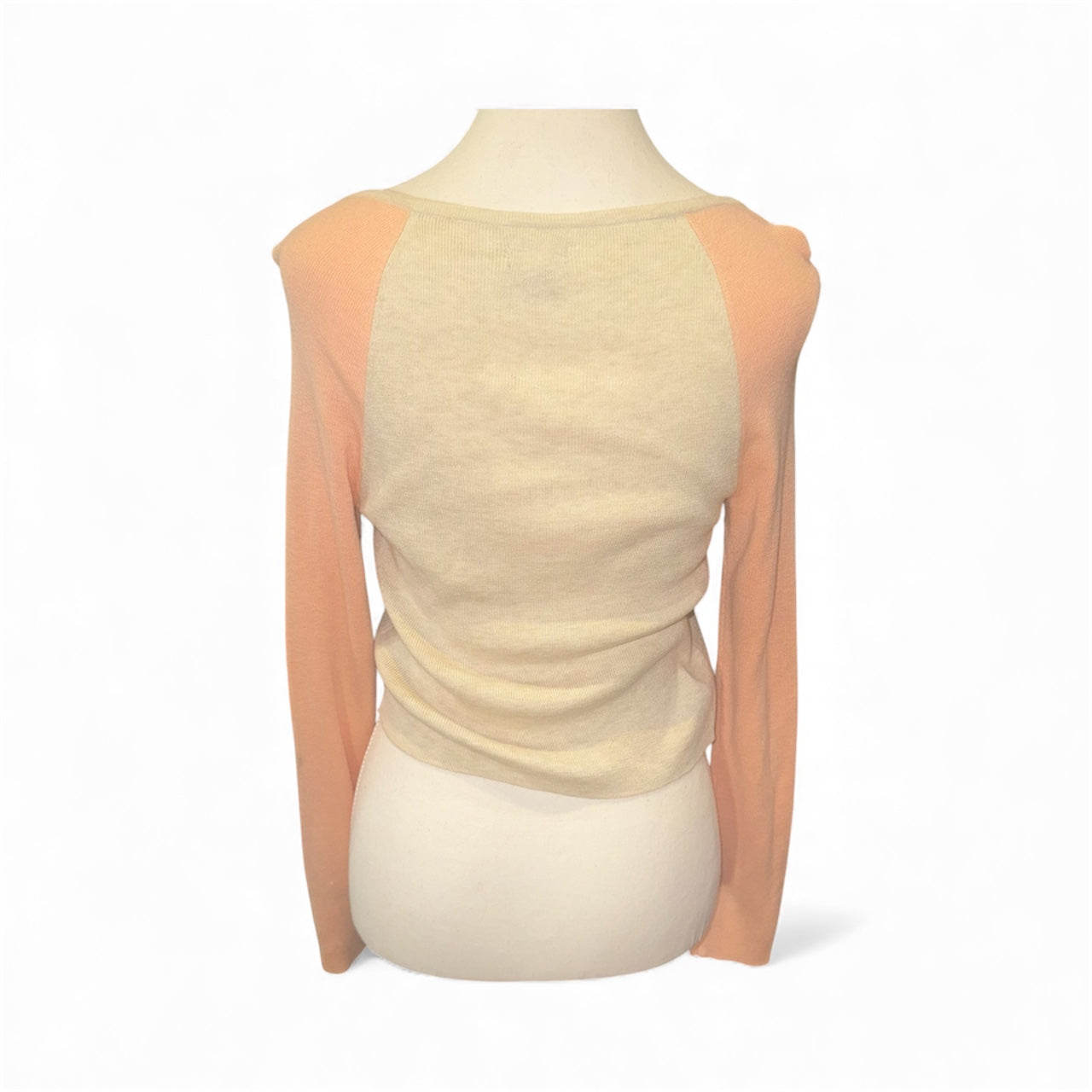 Aerie Cropped half zip color block sweater