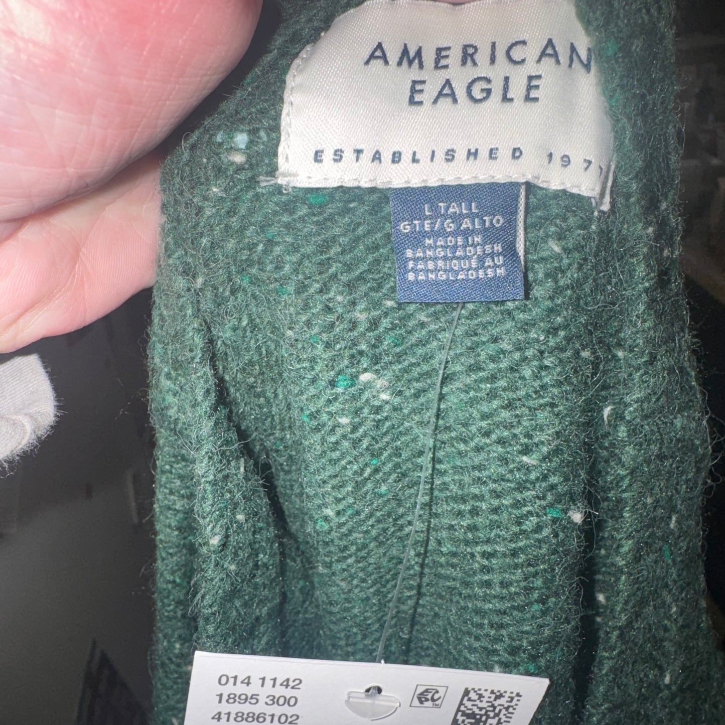 Men’s anerican eagle ribbed crew neck sweater