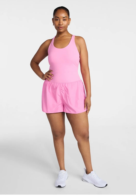 Crossback athletic buttersoft romper